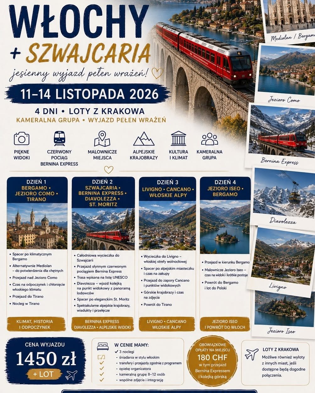 Włochy + Szwajcaria — Bernina Express
