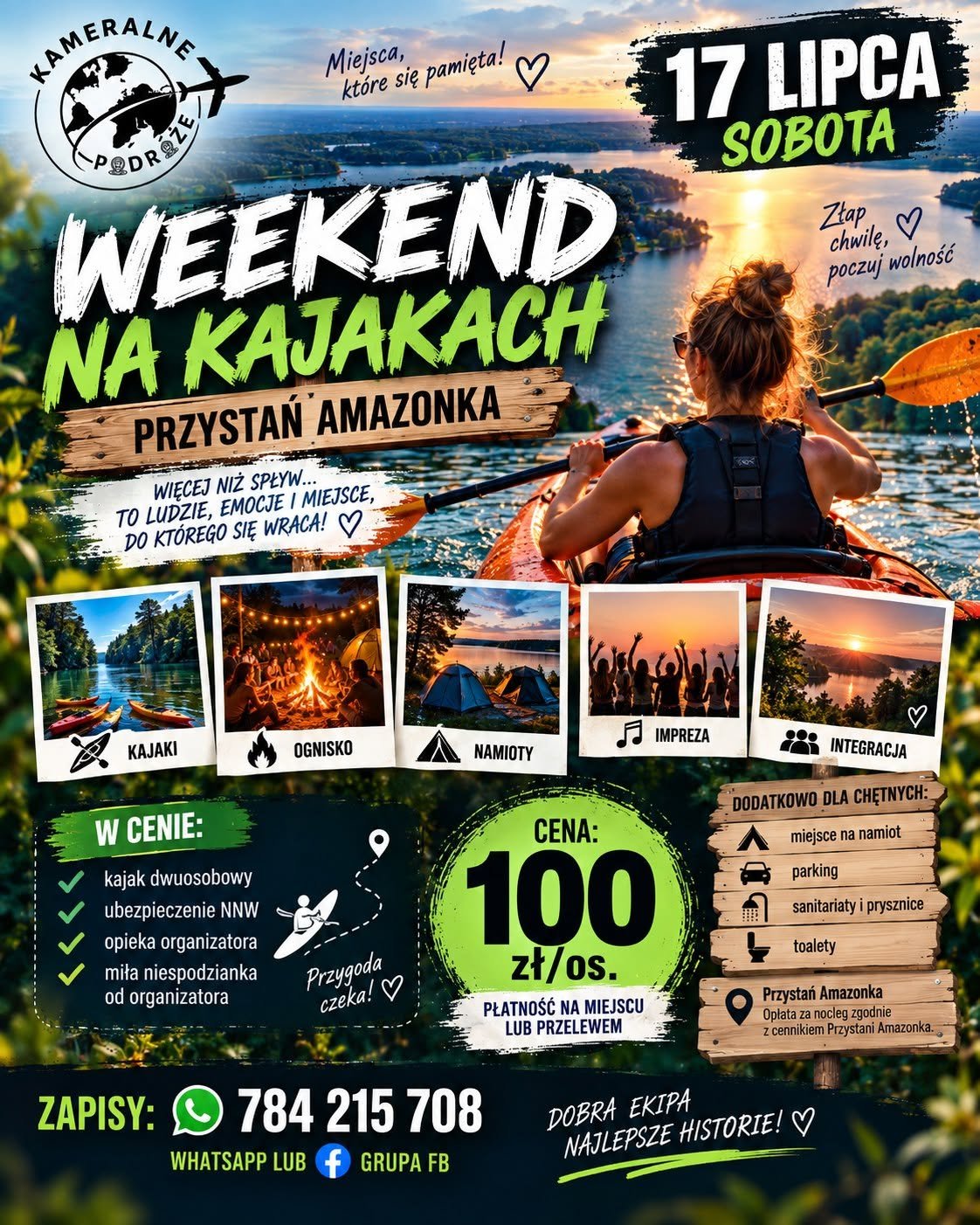 Weekend na kajakach