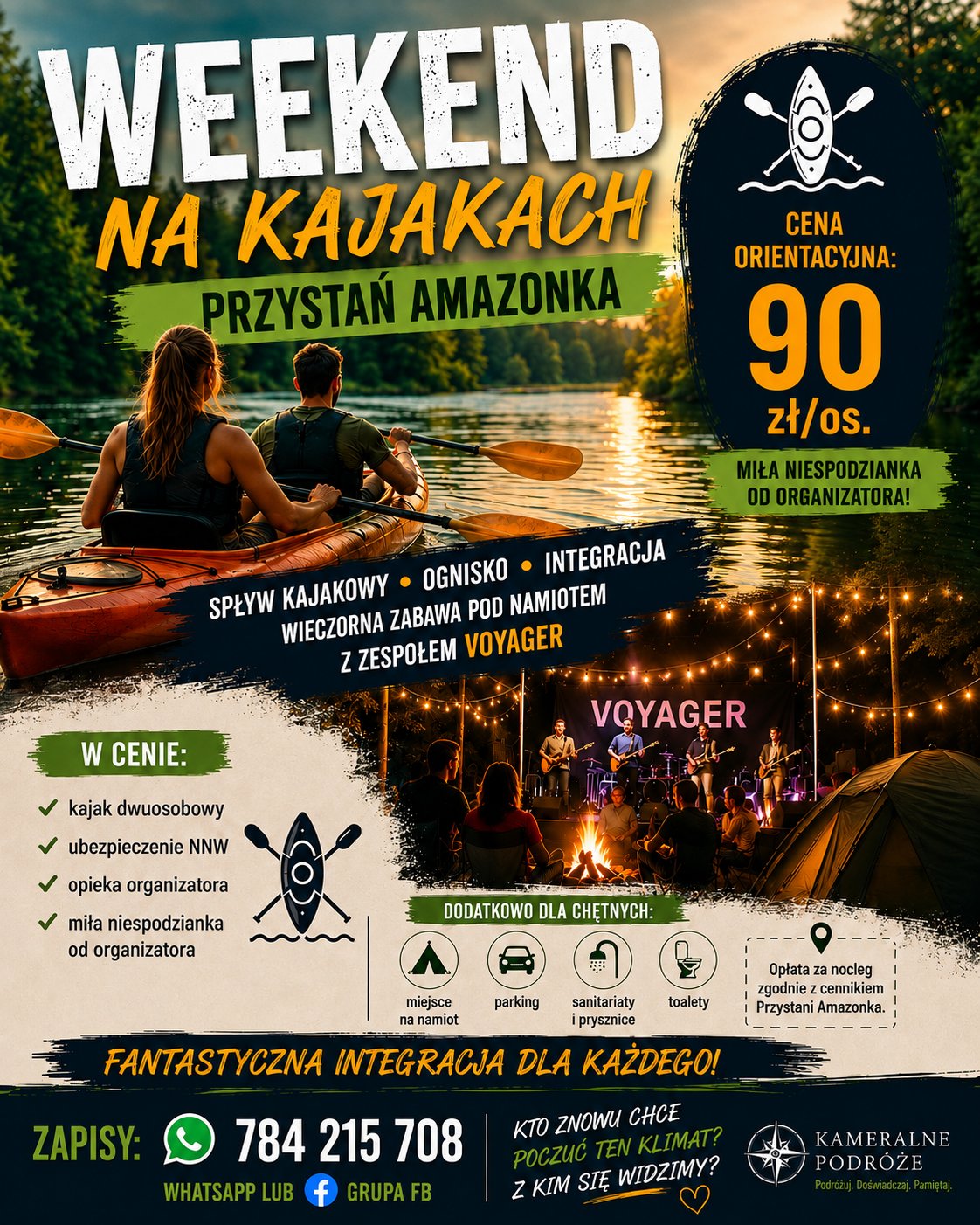 Weekend na kajakach — Przystań Amazonka