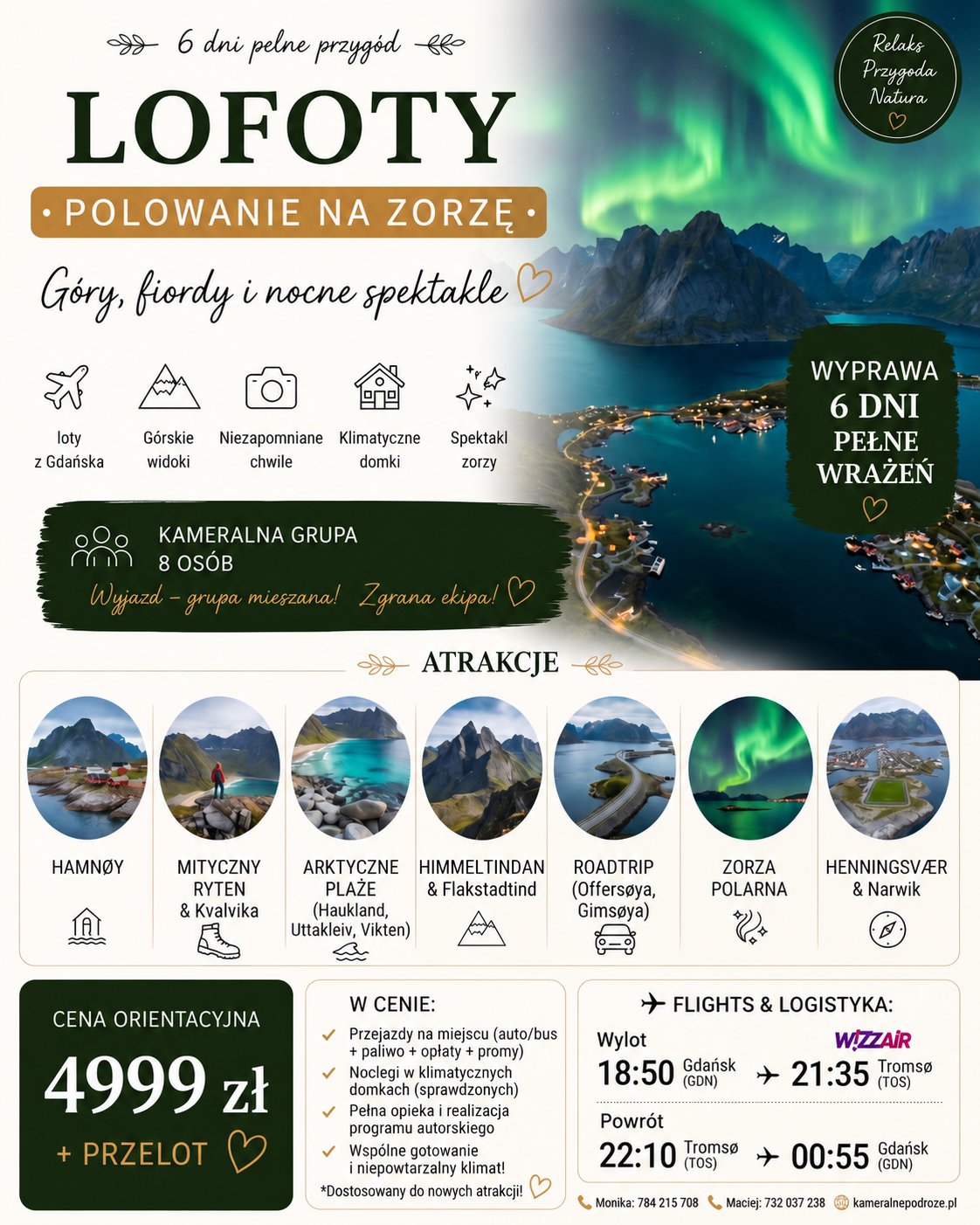Lofoty — Polowanie na Zorzę Polarną