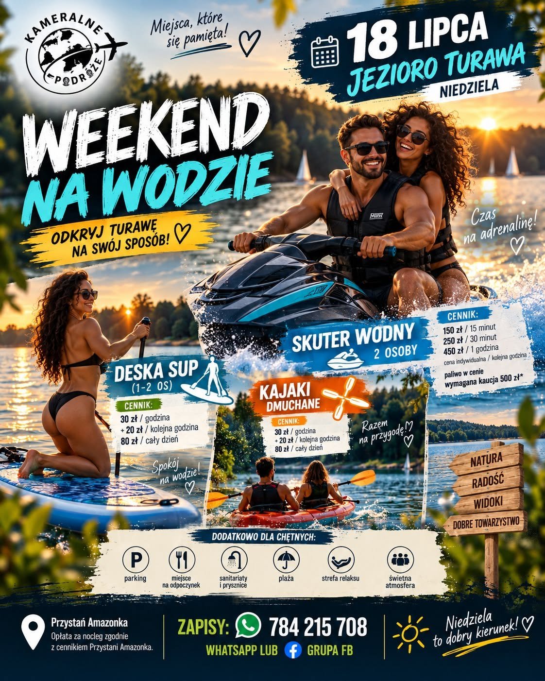 Weekend na wodzie — skutery i SUP